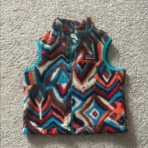 Patagonia Colorful Geometric Fleece Vest